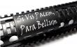 Si Vis Pacem Para Bellum Rail Cover by Custom Gun Rails